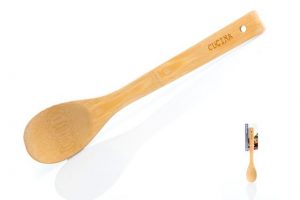 כף עץ עגולה כלי מטבח