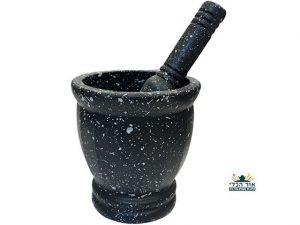 מכתש ועלי פלסטיק דמוי שיש כלי מטבח