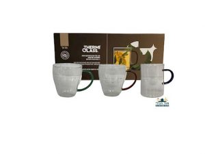 מארז 3 כוסות זכוכית 350 מ"ל כלי מטבח